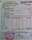 Bulletin d'émission d'enregistrement du bail